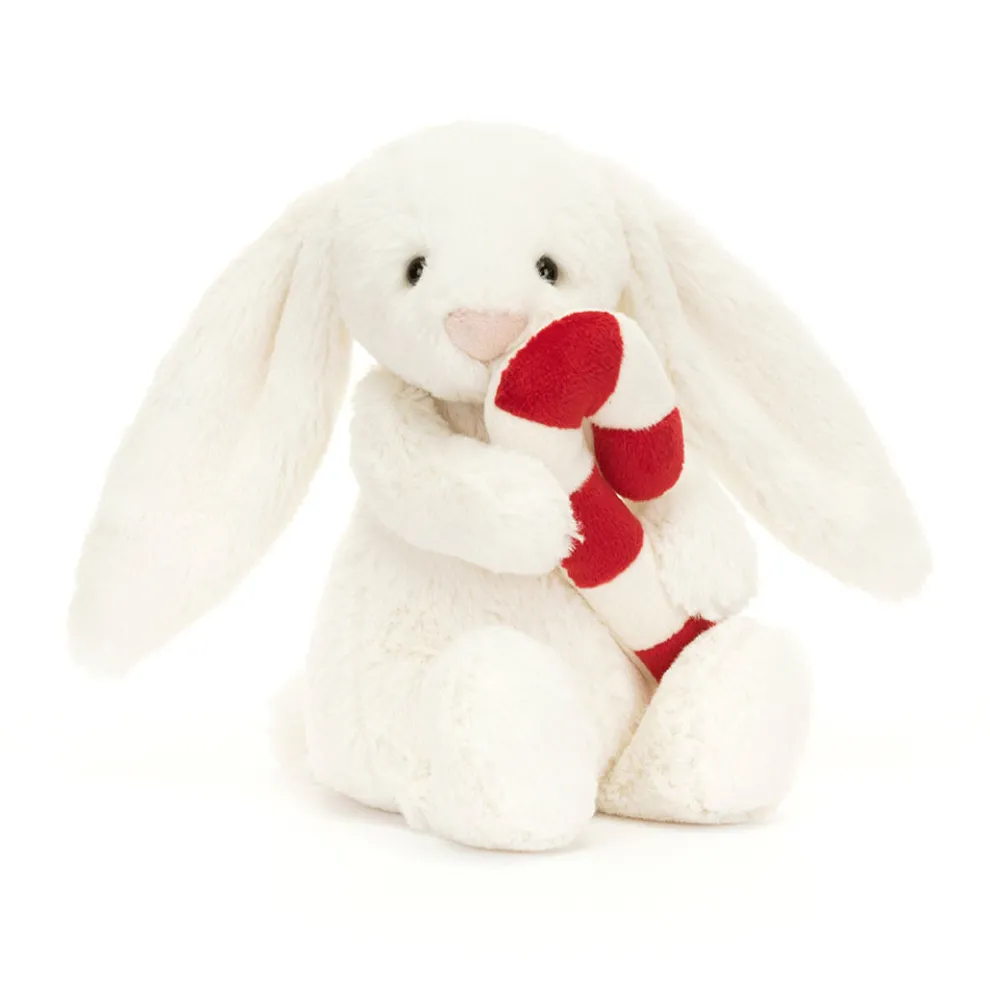 Bashful Bunny with Candy Cane