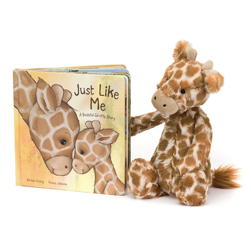 Just Like Me Book and Bashful Giraffe Medium