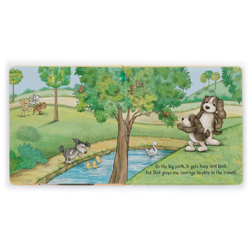 My Dad and Me Book and Bashful Fudge Puppy Medium