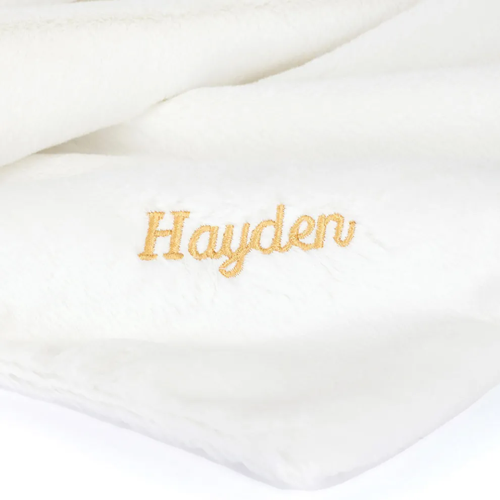 Personalised Bashful Luxe Bunny Luna Blankie