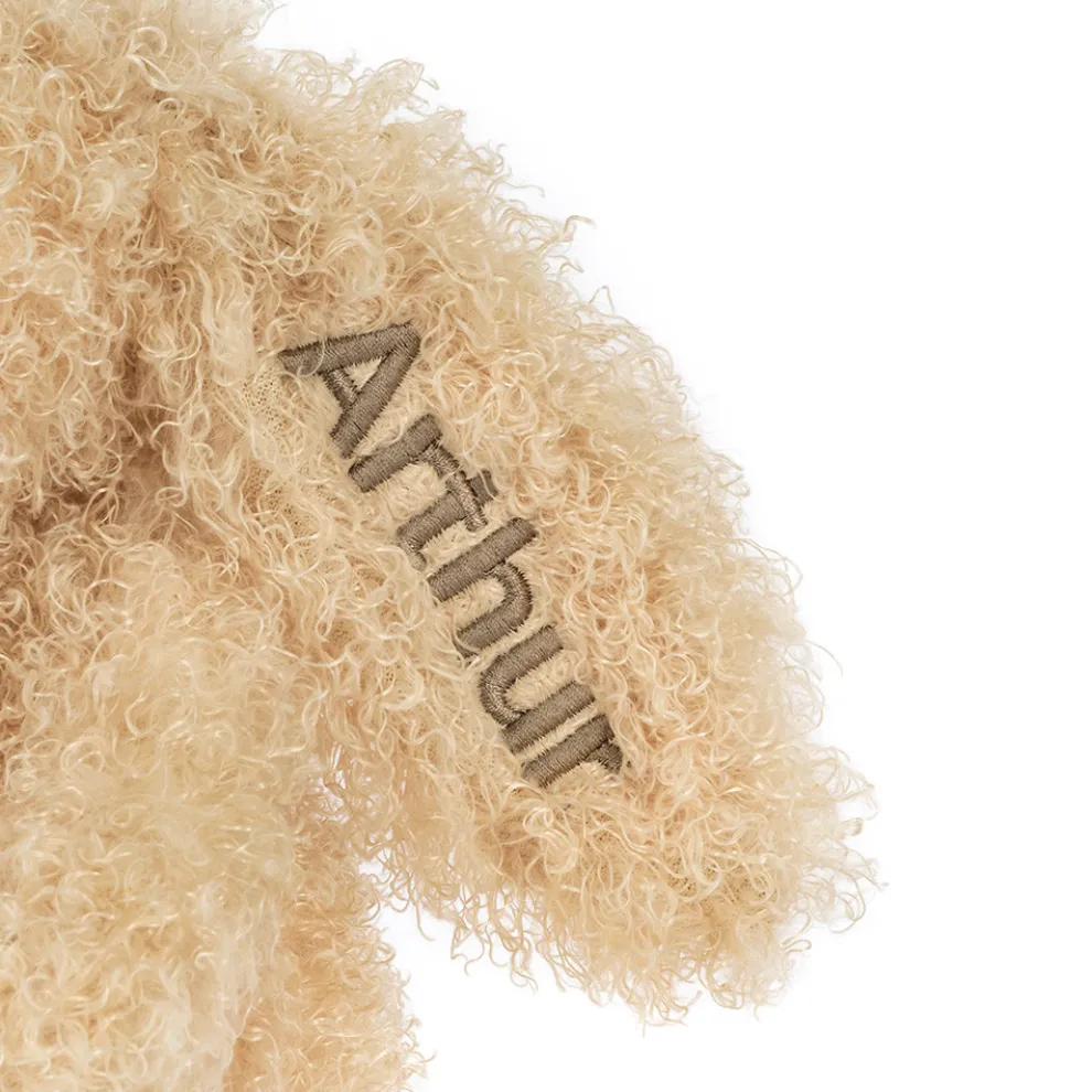 Personalised Bashful Luxe Bunny Curly Original