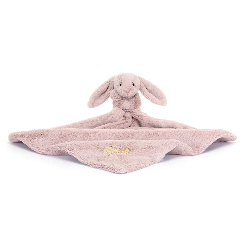Personalised Bashful Luxe Bunny Rosa Soother