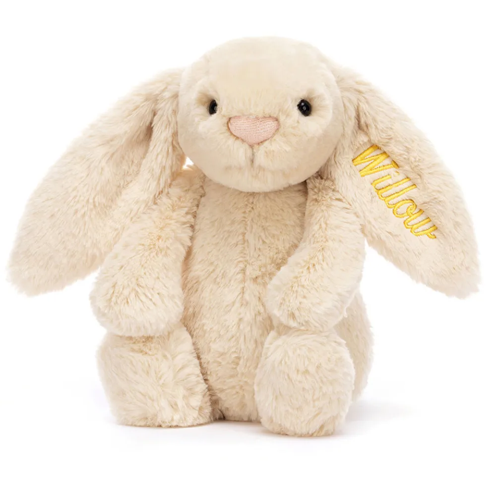 Personalised Bashful Luxe Bunny Willow Medium
