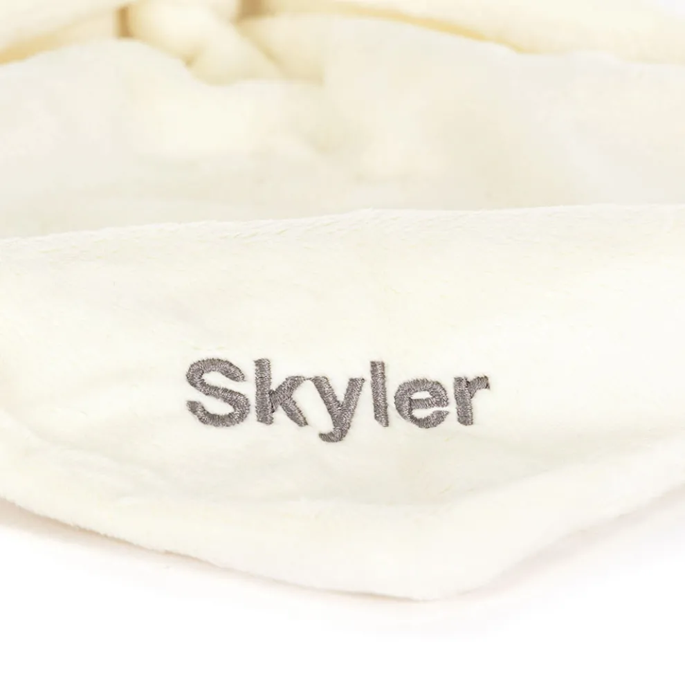 Personalised Bashful Cream Bunny Soother