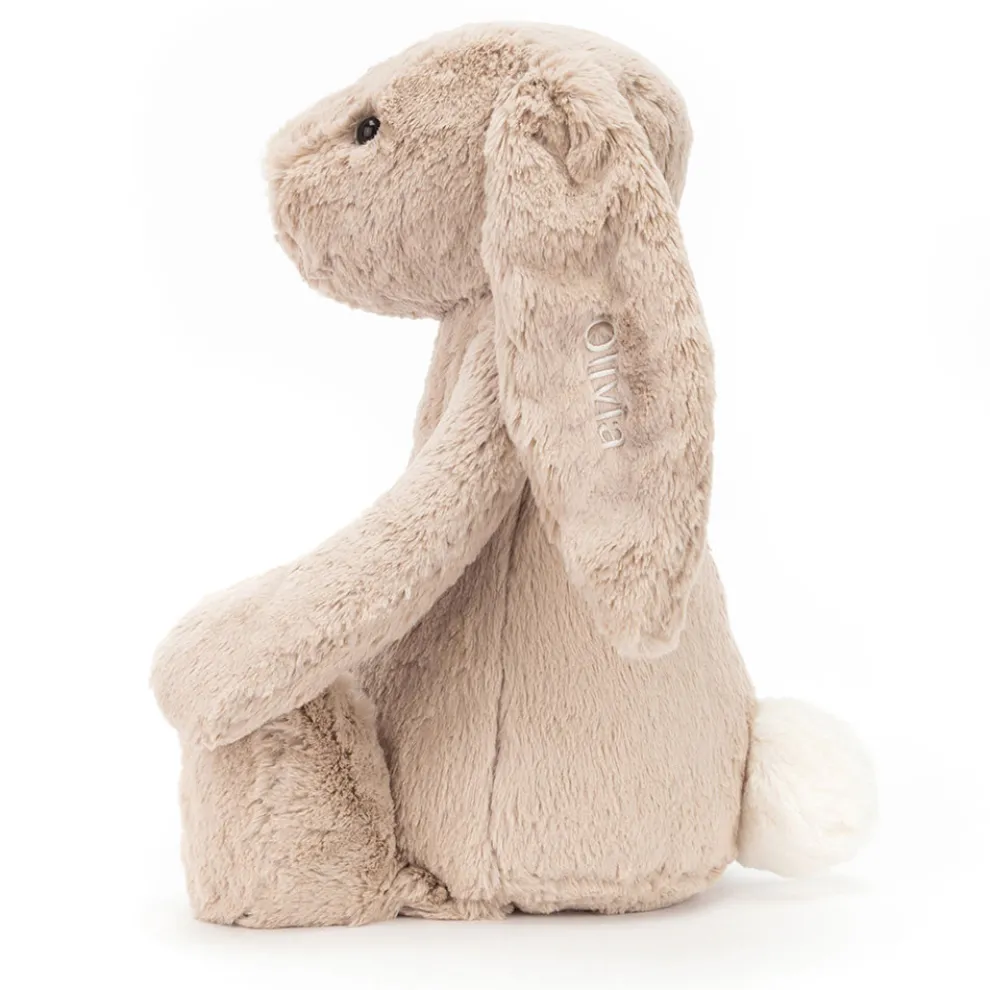 Personalised Bashful Beige Bunny Huge
