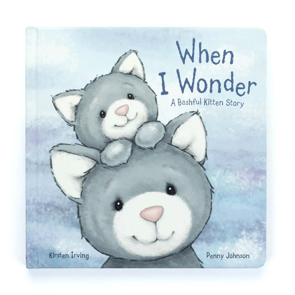 When I Wonder Book and Bashful Grey Kitty Medium